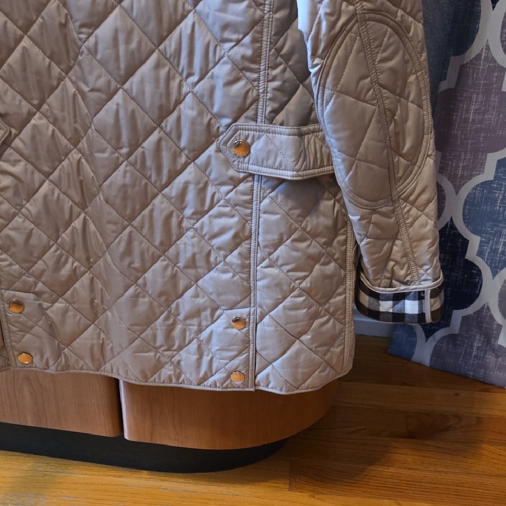 Beige Quilted Jacket - Picture 4 of 5